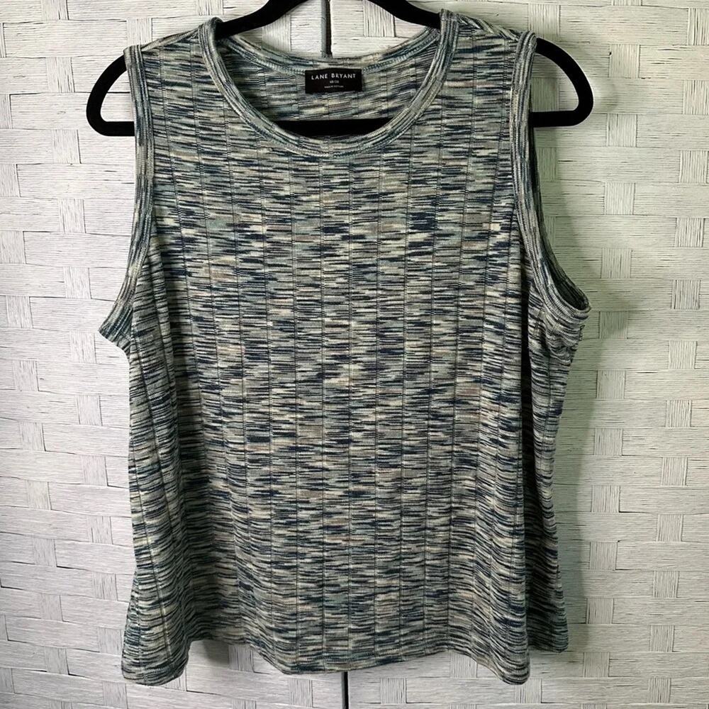 Lane Bryant sleeveless blouse in‎ multicolor sweater tank plus size